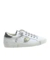 Philippe Model Lace-up Low-top Sneakers In White