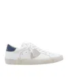 Philippe Model Prsx Logo Leather Sneakers In White