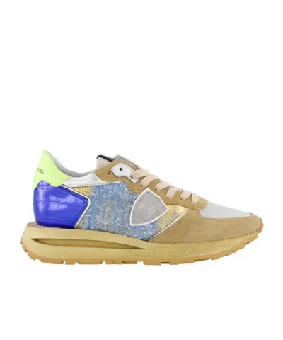 Philippe Model Laced Sneakers In Nude