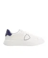 Philippe Model Temple Low White Blue Sneaker In White