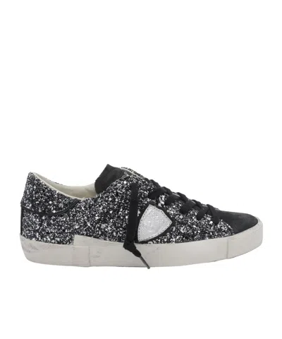 Philippe Model Lace-up Low-top Sneakers In Black