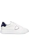 Philippe Model Low Top Sneakers With Contrasting Heel Tab In White