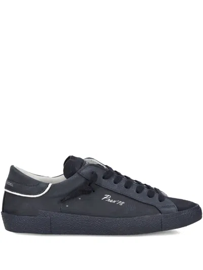 Philippe Model Leather Low-top Sneakers In Blue