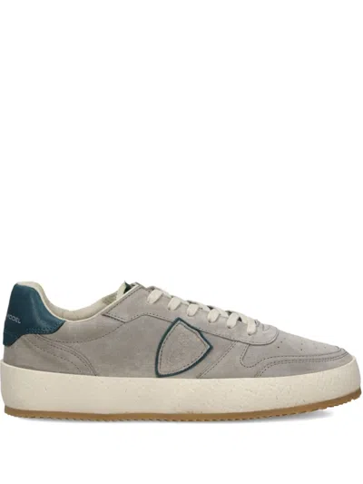 Philippe Model Leather Low-top Sneakers In Gray