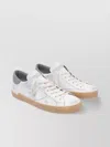 Philippe Model Leather Low Top Sneakers With Perforated Accents