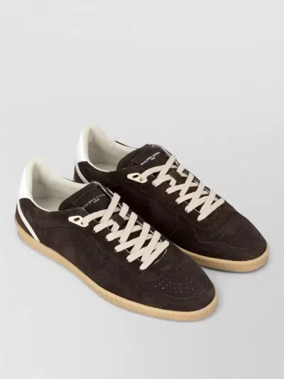 Philippe Model Leather Low-top Sneakers In Brown