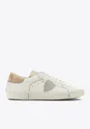 Philippe Model Sneakers Prsx Low Man Veau Cerf Lait Mud In White