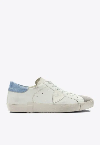 Philippe Model Leather Low-top Sneakers In White