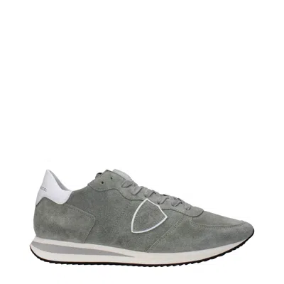 Philippe Model Leather Men's Sneakers In Green