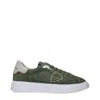 Philippe Model Sneakers Temple Mens Suede Green/green Military In Green