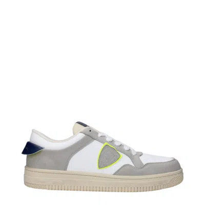 Philippe Model Leather Men's Sneakers In White