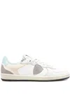 Philippe Model Veau Crackle Blanc Ciel Sneakers In White