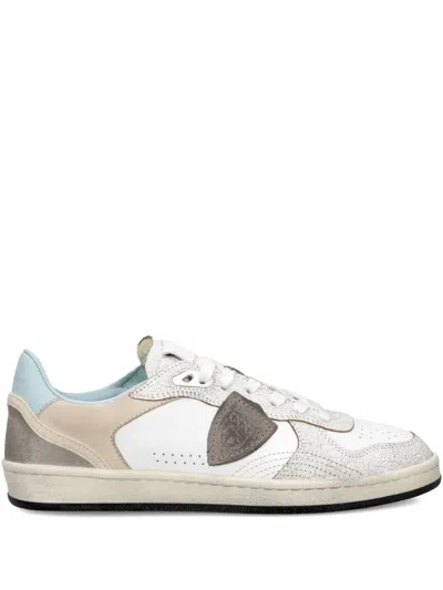 Philippe Model Logo Lace-up Sneakers In Multi