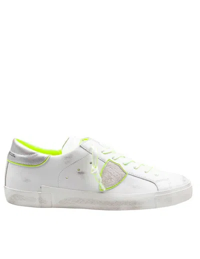 Philippe Model Leather Sneakers In White