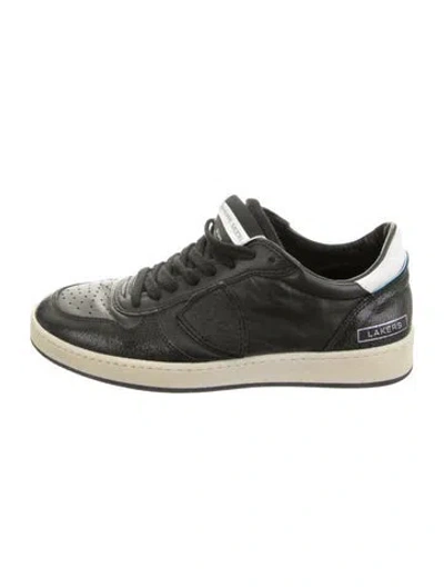 Pre-owned Philippe Model Leather Sneakers In Green
