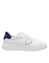 Philippe Model Temple White Black Leather Sneaker In Multi