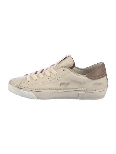 Pre-owned Philippe Model Leather Sneakers W/ Tags In Neutral