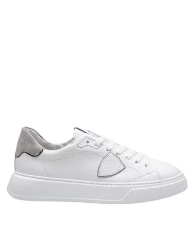 Philippe Model Leather Sneakers In White
