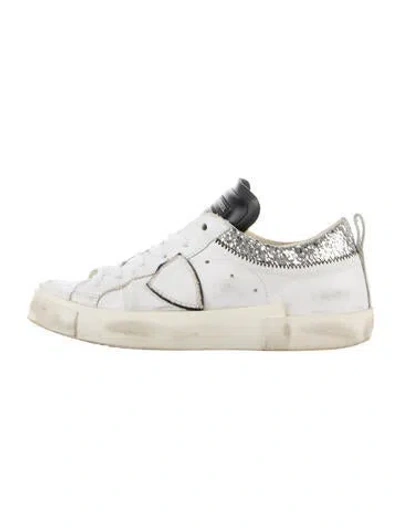 Pre-owned Philippe Model Leather Sneakers In White