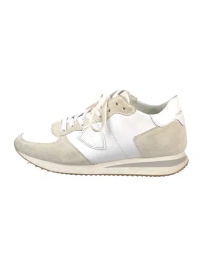 Pre-owned Philippe Model Leather Sneakers In White