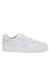 Philippe Model Nice White Low Sneakers For Men In White