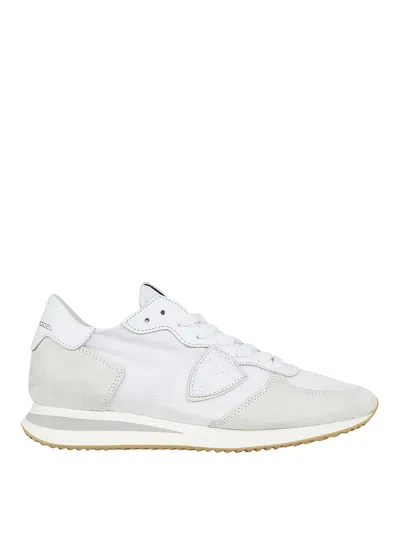 Philippe Model Leather Trainers In White