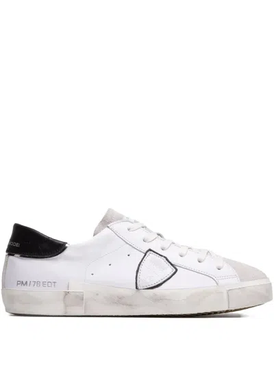 Philippe Model Leather Suede Sneakers In Multi