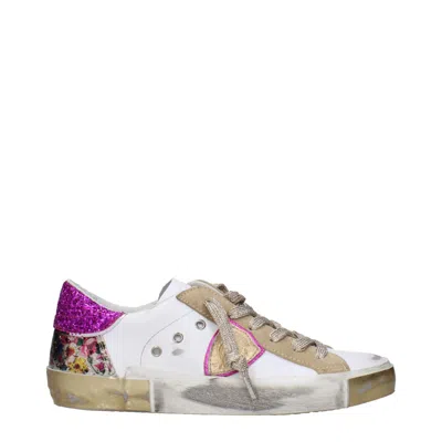 Philippe Model Leather Women's Sneakers In White