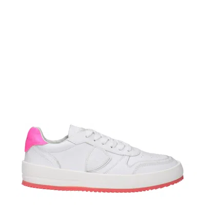 Philippe Model Leather Women's Sneakers In White