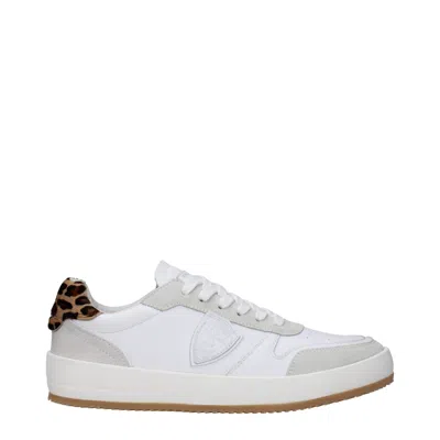 Philippe Model Leather Women's Sneakers In White