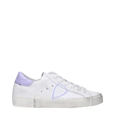 Philippe Model Leather Women's Sneakers In White