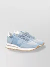 Philippe Model Light Suede Sneakers With Mesh Panels In Blue