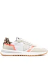 Philippe Model Logo-patch Low-top Sneakers In Weiss