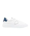 Philippe Model Temple Low White Blue Sneaker In White