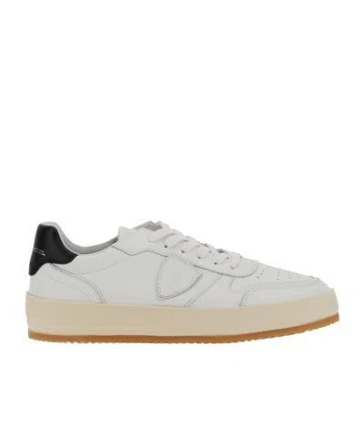 Philippe Model Logo Patch Low-top Sneakers In White