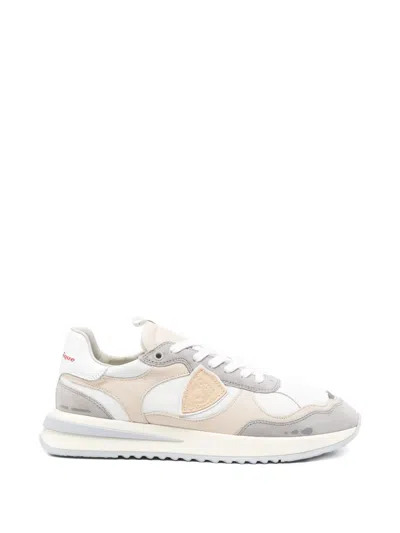 Philippe Model Logo-patch Sneakers In Gray