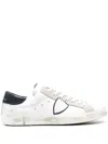 Philippe Model Low Paris Sneakers Black Heel Tab In White