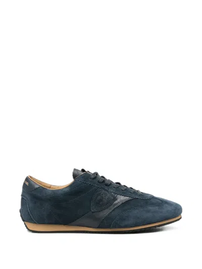 Philippe Model Logo-patch Suede Sneakers In Multi