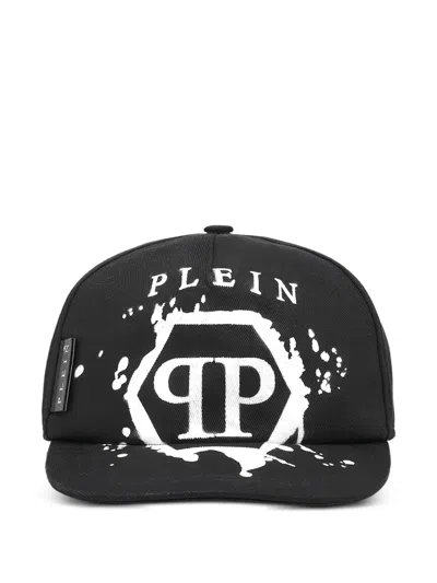 Philippe Model Kids' Logo-print Cotton Cap In Black