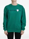 Philippe Model Green Printed Long Sleeves Pullover Sweater In Green