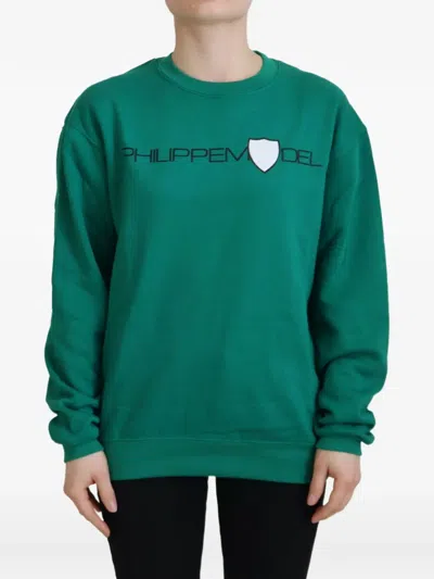 PHILIPPE MODEL LOGO-PRINT SWEATER