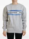 Philippe Model Gray Printed Long Sleeves Pullover Sweater In Gray