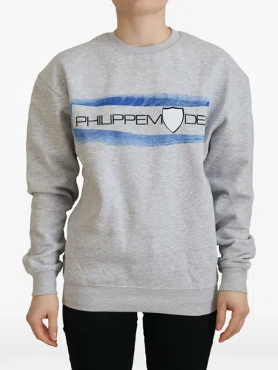 PHILIPPE MODEL LOGO-PRINT SWEATSHIRT