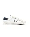 Philippe Model Distressed Effect Low-top Sneakers In White