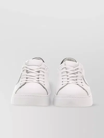 Philippe Model Low Btlu V007 Calfskin Sneakers In White