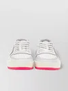 Philippe Model Low Leather Sneakers With Fluorescent Heel Tab