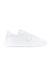 Philippe Model Low-top Lace-up Sneakers In White