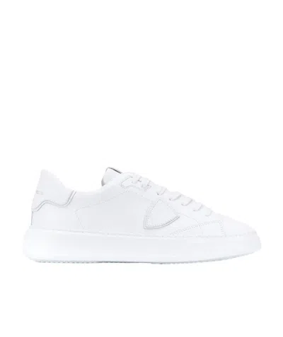 Philippe Model Low-top Lace-up Sneakers In White