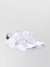 Philippe Model Low Top Leather Sneakers With Contrast Heel