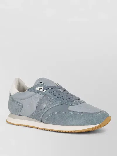 Philippe Model Low Top Running Sneaker Suede Fabric In Multi